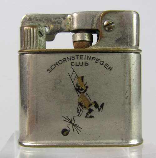 A good luck lighter with the image of a Chimney Sweeper 