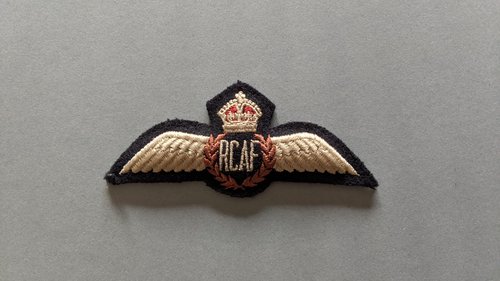 A Canadian badge of air force personnel.