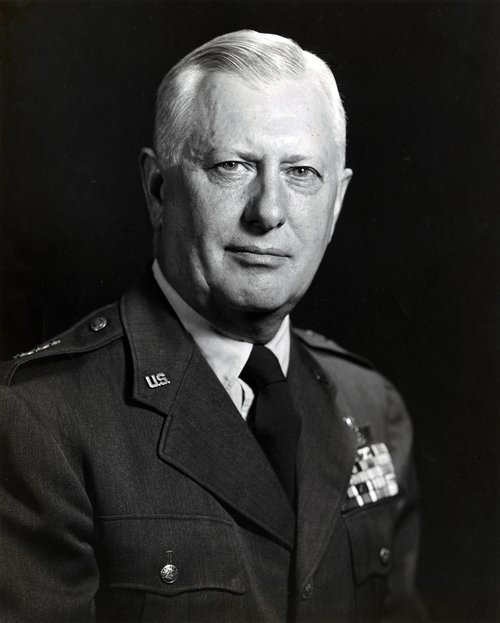 Portrait photo of General Tunner in US Air Force uniform.